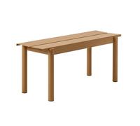 Muuto Banco de acero Linear steel bench 110 cm Burnt orange