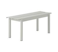 Muuto Banco de acero Linear steel bench 110 cm grey (RAL 7044)