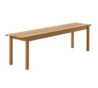 Muuto Banco de acero Linear steel bench 170 cm Burnt orange