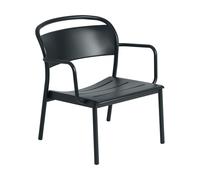 Muuto Butaca lounge Linear Steel Antracita negra