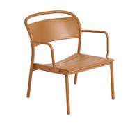 Muuto Butaca lounge Linear Steel Naranja quemado