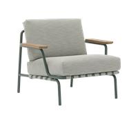 Muuto Butaca Lounge Settle Lounge Chair Ribbed Weave 2 Dark green