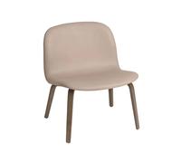 Muuto Butaca Lounge Visu asiento tapizado Refine leather beige-Brown oak