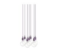 Muuto Lámpara colgante E27 Pendant Cluster 7 Lila empolvado