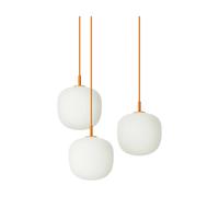 Muuto Lámpara colgante Rime Pendant Cluster 3 Naranja. Ø18 cm