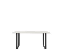 Muuto Mesa 70/70 170x85 cm White laminate-Plywood-Black
