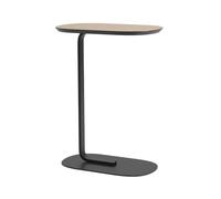 Muuto Mesa auxiliar Relate 73.5 cm Oak veneer-Black