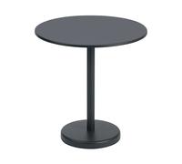 Muuto Mesa de acero Linear Ø70 cm Black