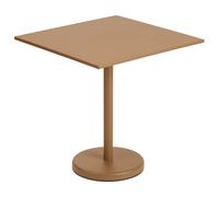 Muuto Mesa de acero Linear 70x70 cm Burnt orange