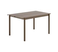 Muuto Mesa de acero Linear steel table 140 cm Topo