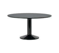 Muuto Mesa pedestal Midst Black linoleum-negro. Ø140 cm