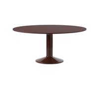 Muuto Mesa pedestal Midst Dark red linoleum-dark red. Ø160 cm