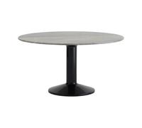 Muuto Mesa pedestal Midst Grey marble-black. Ø140 cm