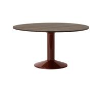 Muuto Mesa pedestal Midst Roble aceitado oscuro-rojo oscuro. Ø140 cm