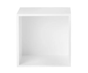 Muuto Módulo de estantería Stacked 2.0 con fondo. mediano blanco