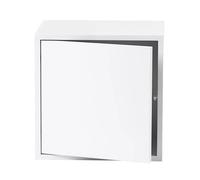 Muuto Módulo de estantería Stacked 2.0 con puerta. mediano blanco