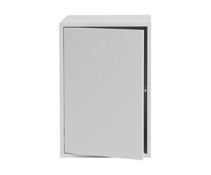 Muuto Módulo de estantería Stacked con puerta. grande Gris