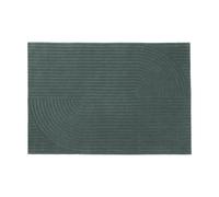 Muuto Relevo Rug Quattro alfombra de lana Dark green. 170x240 cm