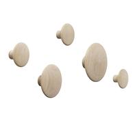 Muuto Set de 5 colgadores de pared The Dots roble
