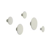 Muuto Set de 5 colgadores The dots Off White