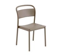 Muuto Silla de acero Linear steel side chair Topo