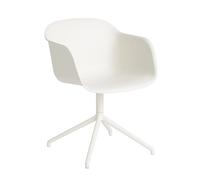 Muuto Silla de oficina Fiber armchair swivel base blanco