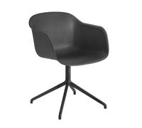 Muuto Silla de oficina Fiber armchair swivel base negro
