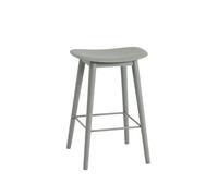 Muuto Silla Fiber counter stool 65 cm Dusty green. patas verdes