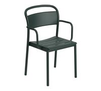 Muuto Silla Linear steel armchair Dark green