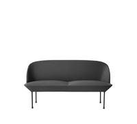 Muuto Sofá de 2 plazas Oslo Steelcut 180-Dark grey