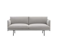 Muuto Sofá de 2 plazas Outline Clay 12-Black