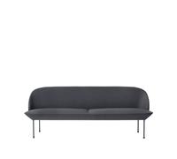 Muuto Sofá de 3 plazas Oslo Steelcut 180-Dark grey