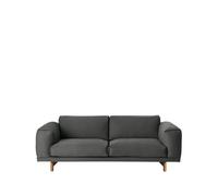 Muuto Sofá Rest 2 plazas-remix 163 grey-patas de roble