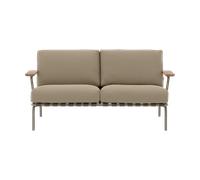 Muuto Sofá Settle de 2 plazas Ribbed Weave 5 Taupe
