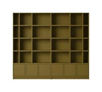 Muuto Stacked sistema de almacenamiento Bookcase Configuration 1 Brown Green