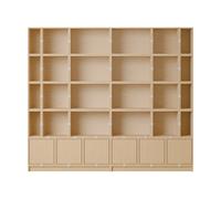 Muuto Stacked sistema de almacenamiento Bookcase Configuration 1 Oak
