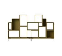 Muuto Stacked sistema de almacenamiento Bookcase Configuration 3 Marrón verdoso