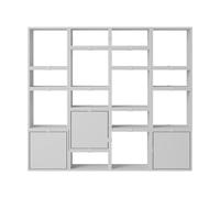 Muuto Stacked sistema de almacenamiento Bookcase Configuration 4 Gris