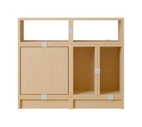 Muuto Stacked sistema de almacenamiento para oficina. configuración 5 Roble
