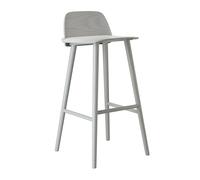 Muuto Taburete de bar Nerd 75 cm Grey