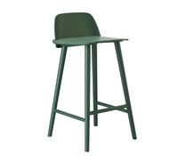 Muuto Taburete de bar Nerd 75 cm Verde oscuro