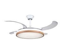 Muvip ventilador de techo retractil - 30w - luz led hasta 6000k - temp