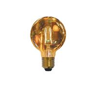 Muvit Bombilla Edison Estilo Vintage.Bombilla inteligente Globo pequeña E27 (5W (Equivalente A 40W), Bombilla de luz cálida ámbar(1800K-2700K). Ángulo De Haz 360º. No Regulable.