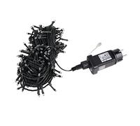 Muvit Guirnalda de luces de hada, 200 LED, 20 m, Cuatro colores, Control por voz/smartphone, enchufe USB, luces alimentadas, impermeables, para exterior/interior