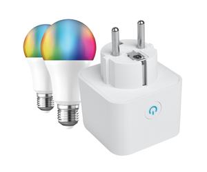 muvit iO Pack Smart: Enchufe Inteligente + 2 bombillas A6 E27 800lm