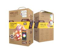 Muvit Tira Led WiFi Guirnalda Dreamcolor Mini Led RGB 5M IP44 Compatible Alexa Google Siri Luces Inteligentes Interior Ambiente Decoracion