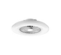Muvit Ventilador de techo MIOCLF001 - Luz LED regulable 3000-5500K, WiFi, Asistentes de voz, Blanco