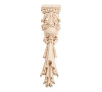 MUXSAM Molduras de madera tallada Decoración 30 x 7 x 1,8 cm Muebles de estilo europeo Stigma Roma Columna