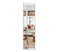 Muzilife Juego de 4 Espejos Pequeños Azulejos de Cristal Autoadhesivos, 26 x 26 cm, Espejo de Pared con 24 Adhesivos, Juego de Espejos HD en Cocina, Salón y Baño