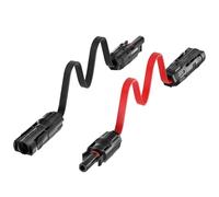 MXRPV 2 unidades de cable plano para panel solar de 4 mm²,50 cm, cable solar PV flexible para plantas de energía de balcón y plantas de energía solar